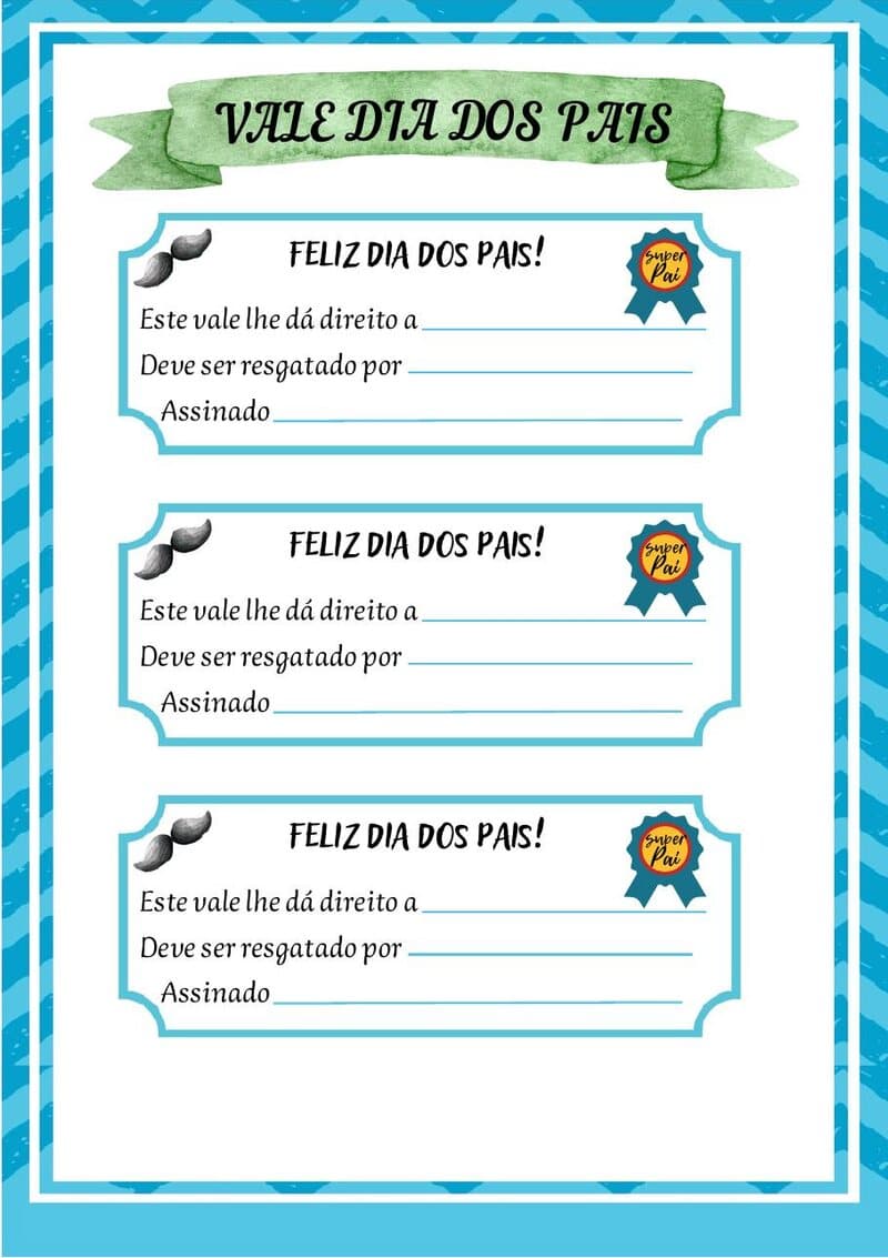 Página de amostra 2 do material Dia dos Pais