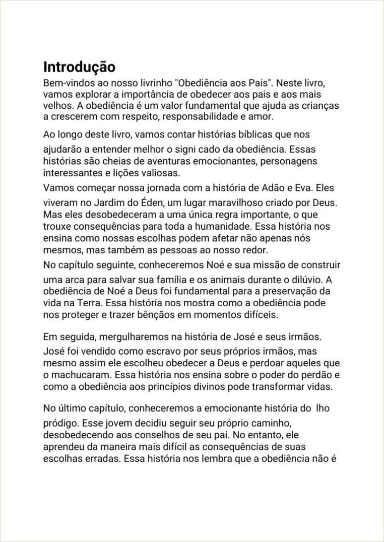 Página de amostra 3 do material Emoções, Valores e Histórias