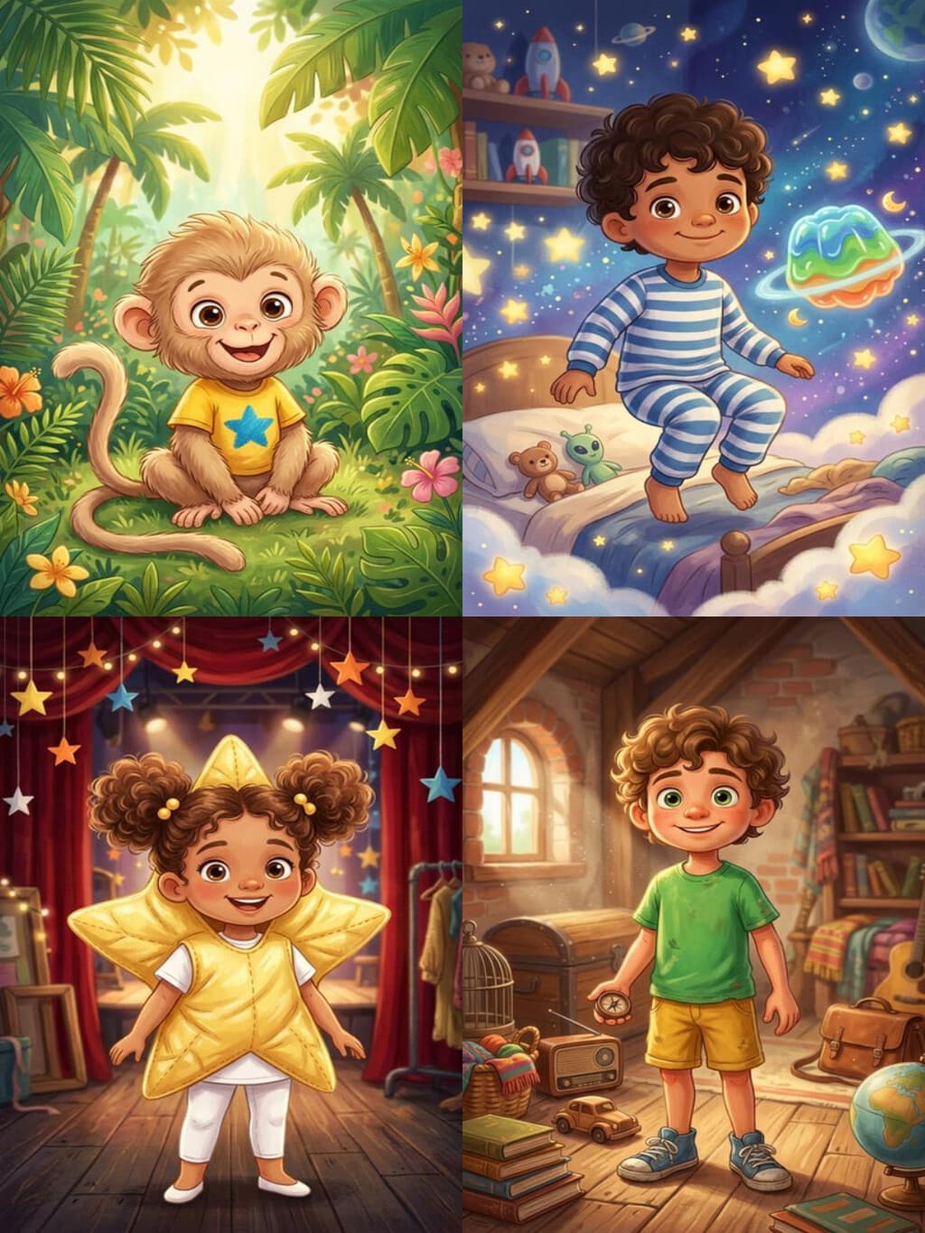 Capas de quatro livros da Coleção de Leitura Betiza