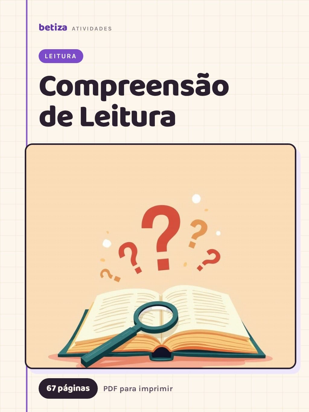 Capa do material Compreensão de Leitura