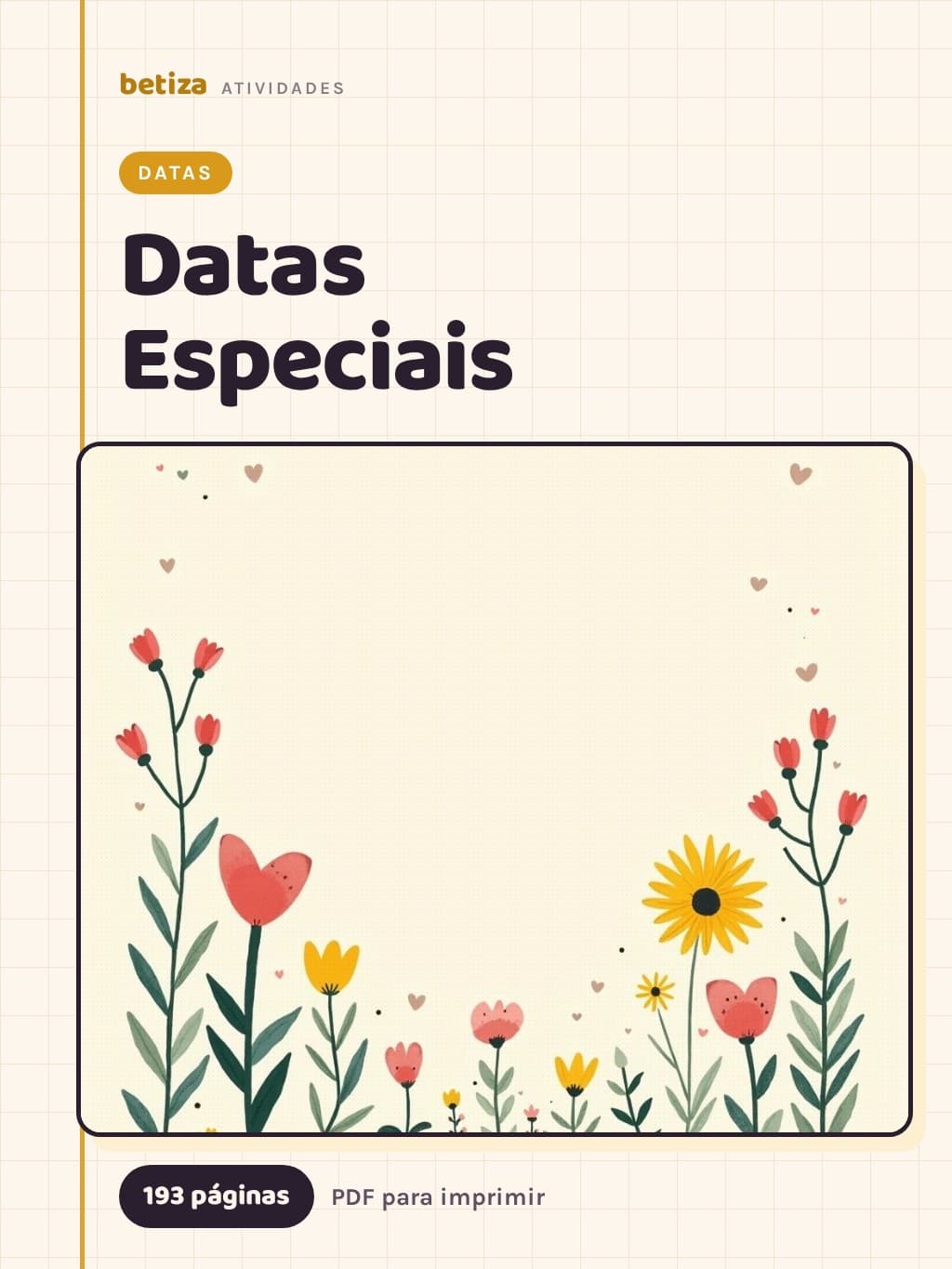 Capa do material Datas Especiais