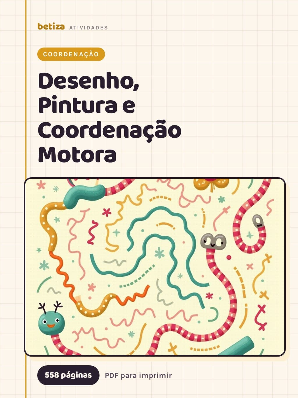 Capa do material Desenho, Pintura e Coordenação Motora