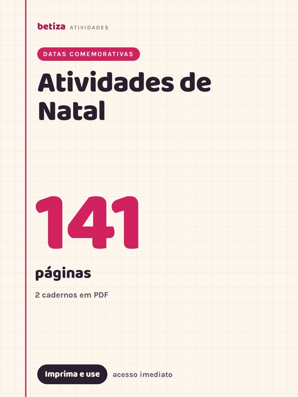 Capa do material Atividades de Natal