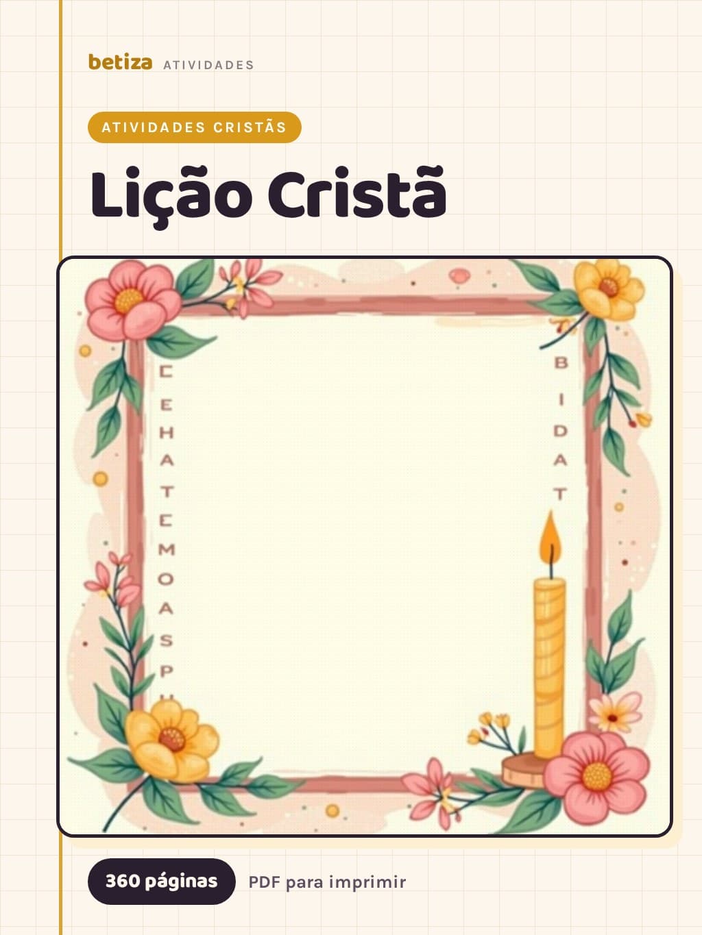 Capa do material Lição Cristã