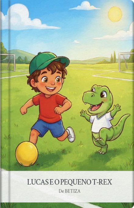 Capa do livro LUCAS E O PEQUENO T-REX